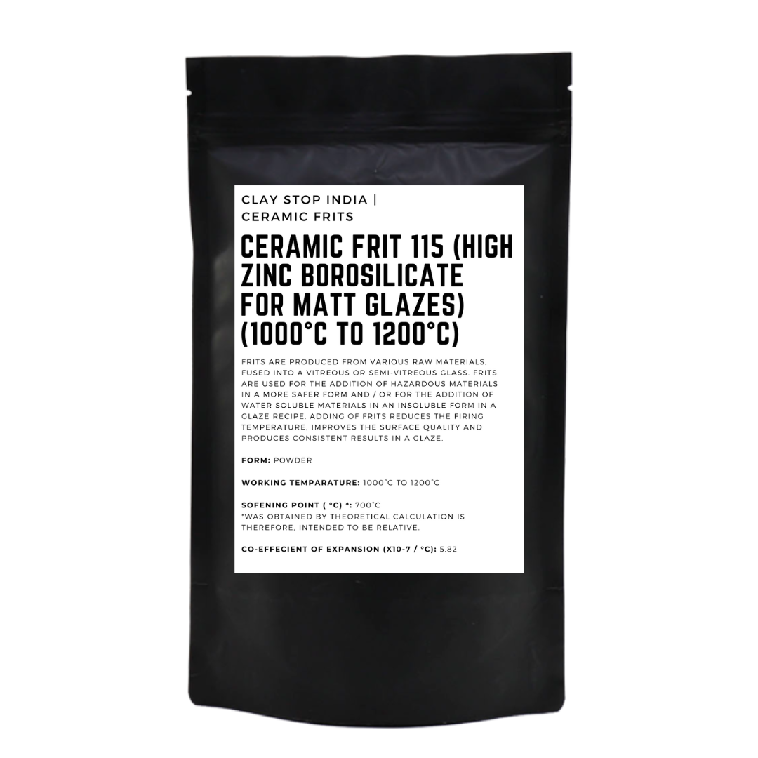 Ceramic Frit 115 (High Zinc Borosilicate for Matt Glazes) (1000°C to 1200°C)