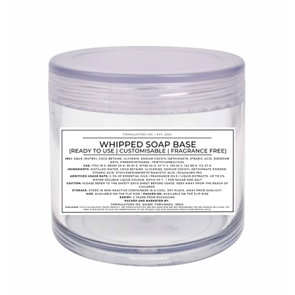 Whipped Soap Base (Ready to Use | Customisable | Fragrance Free)