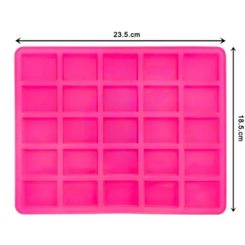 Rectangle Silicone Soap Mould - 15gms