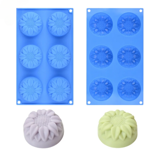 Sunflower Silicone Soap Mould-100gms