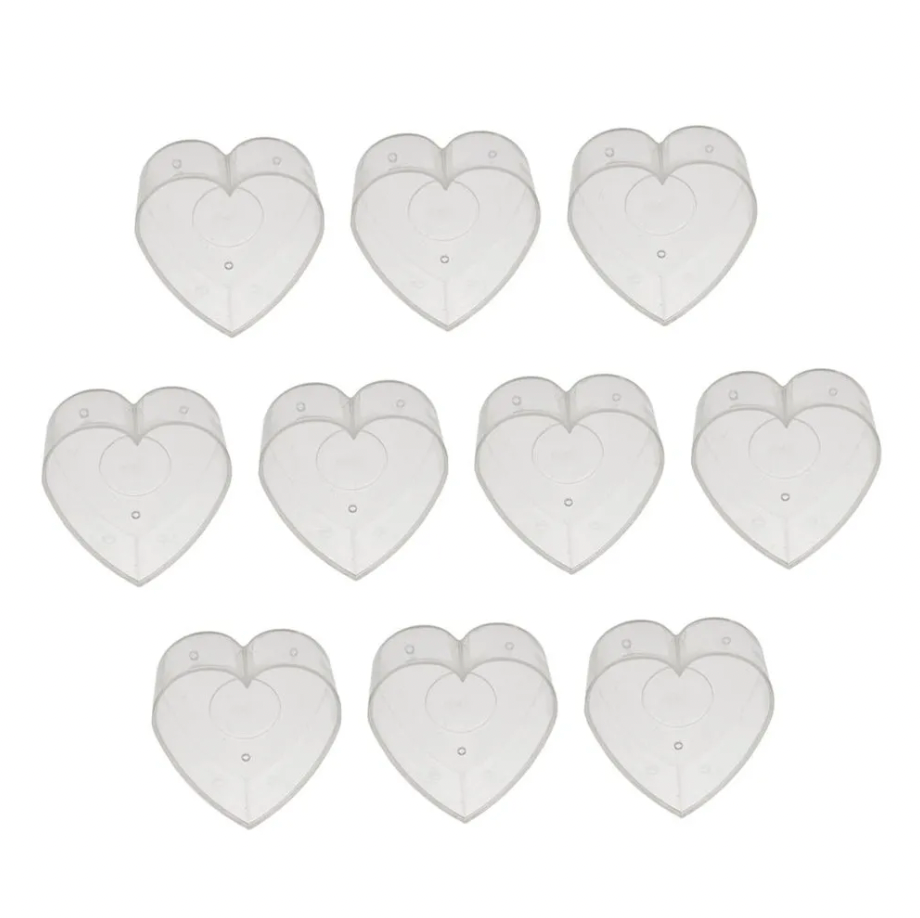 Heart Polycarbonate Tea-Light Candle Containers / Cup