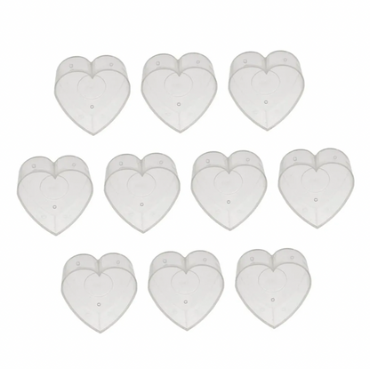 Heart Polycarbonate Tea-Light Candle Containers / Cup