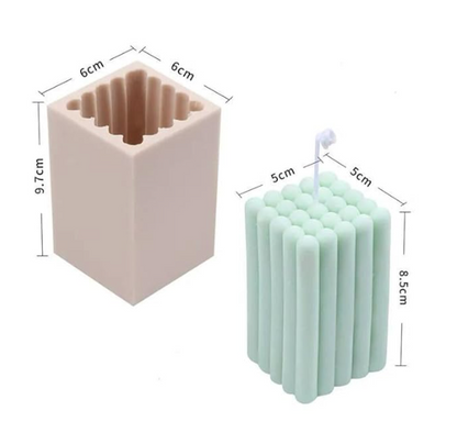 Bubble Cylinder Candle Silicone Mould