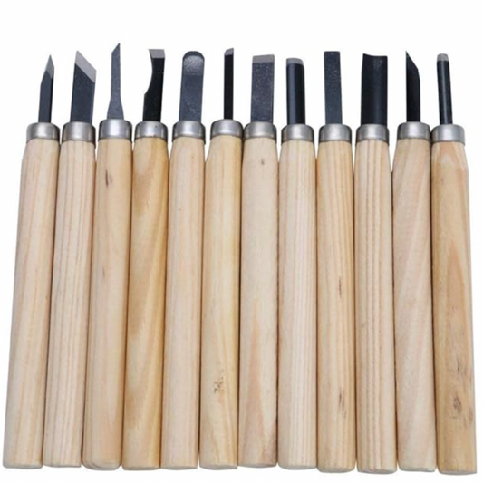 12pcs Carving Tools (Wood Work | Printmaking | Ceramics)