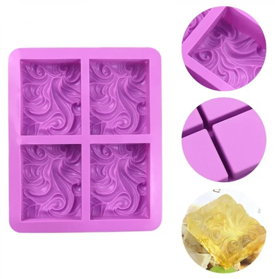 Rectangle Wave Silicone Soap Mould - 100gms