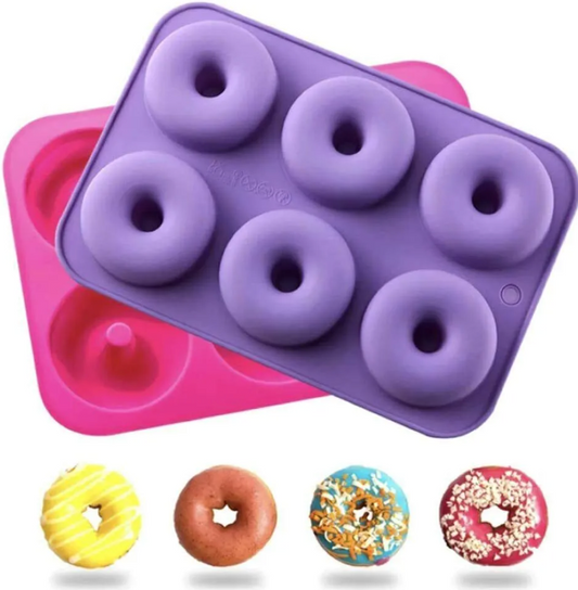 Big Donut Silicone Mould (6 Cavities) (Baking | Soap Making | Epoxy Resin)