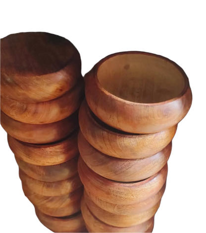 Urli (Curved) Wooden Candle Holder / Container