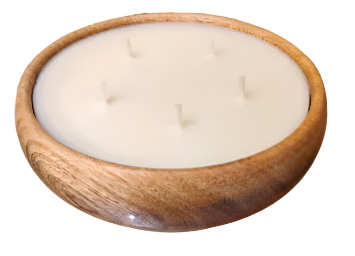 Urli (Curved) Wooden Candle Holder / Container