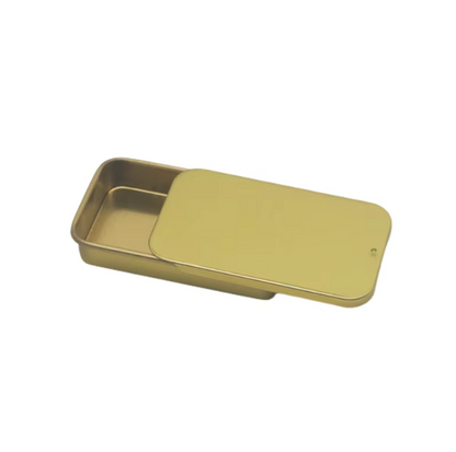 Lipbalm / Solid Perfume Sliding Tin Container (Gold)