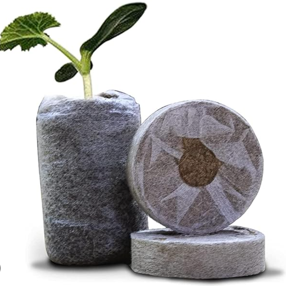 50mm (Netted) Coir Pucks / Discs (100% Biodegradable | Growing Medium)