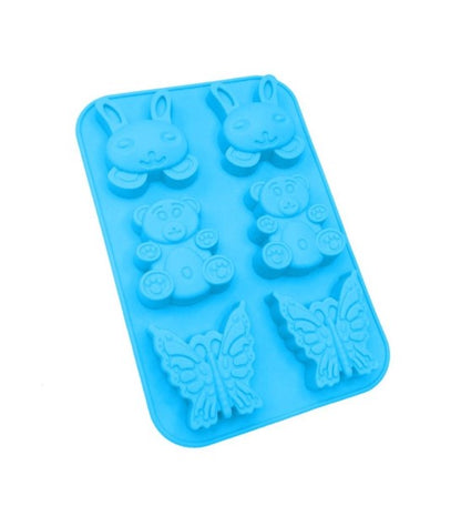 Teddy Bear, Butterfly & Bunny Silicone Soap Mould,  Cosmetic Junction