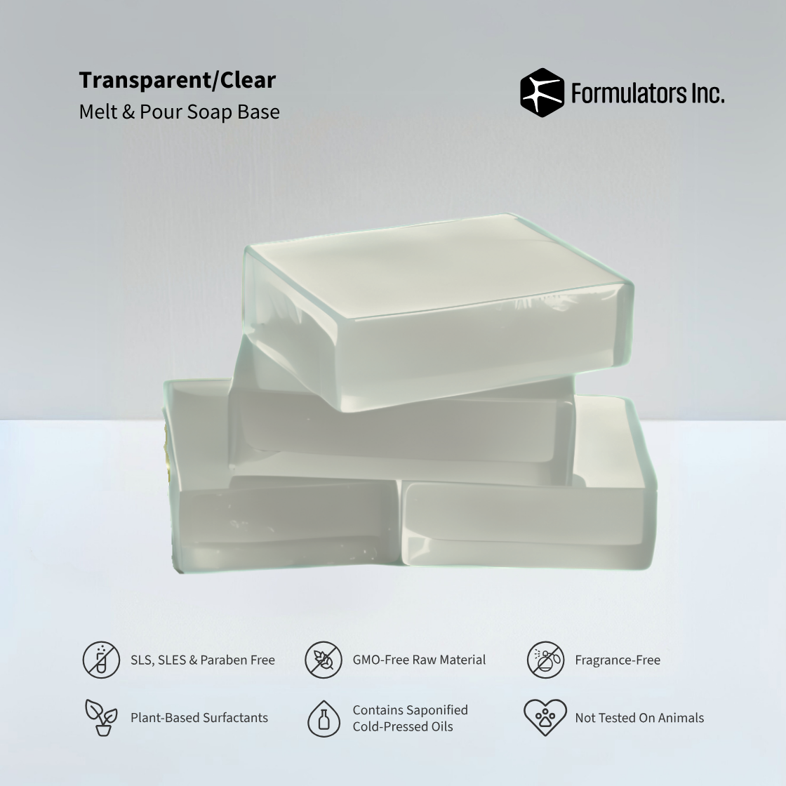 Transparent/Clear Melt And Pour Soap Base (SLS, SLES & Paraben Free)