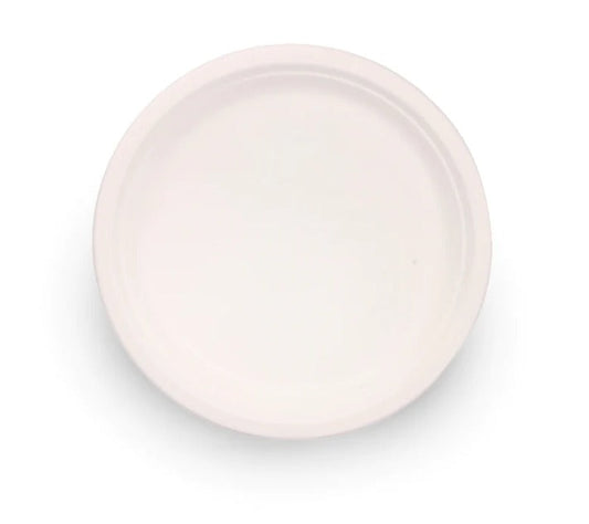 10 Inch Round Food-Grade Bagasse Plate (Eco-Friendly, Sustainable, Biodegradable & Compostable)