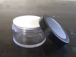 Transparent Acrylic San Jars with Inner Lid,  Cosmetic Junction