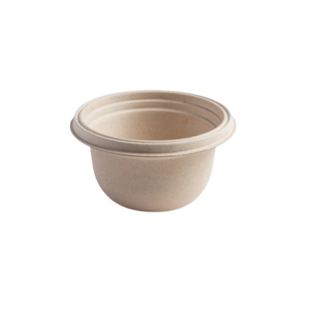 500ml Anti-Leak Round Bagasse Takeaway Container (Eco-Friendly, Sustainable, Biodegradable & Compostable)