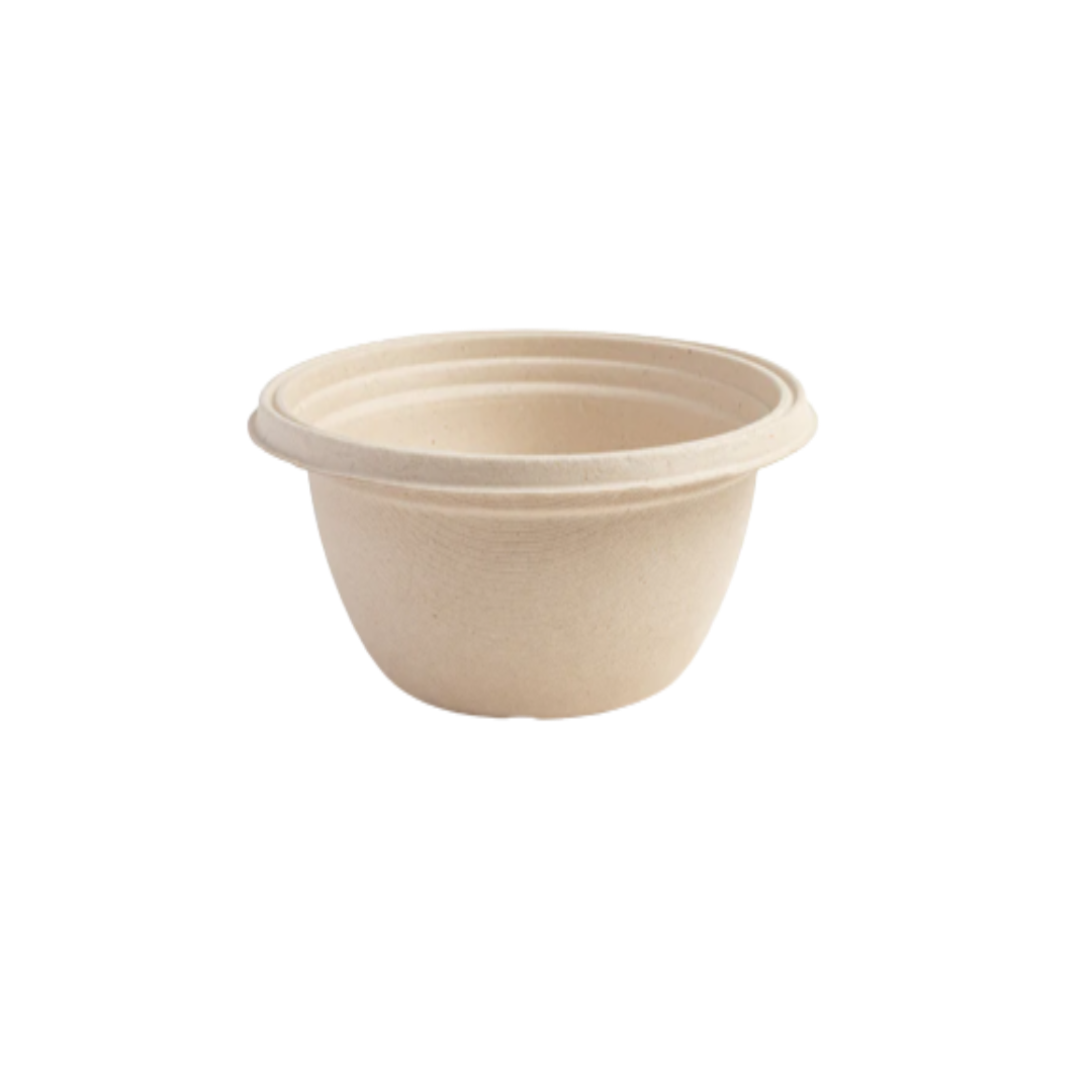 750ml Anti-Leak Round Bagasse Takeaway Container (Eco-Friendly, Sustainable, Biodegradable & Compostable)