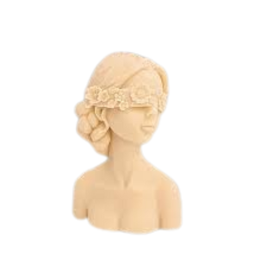 Blindfolded Girl Eyes Candle Silicone Mould