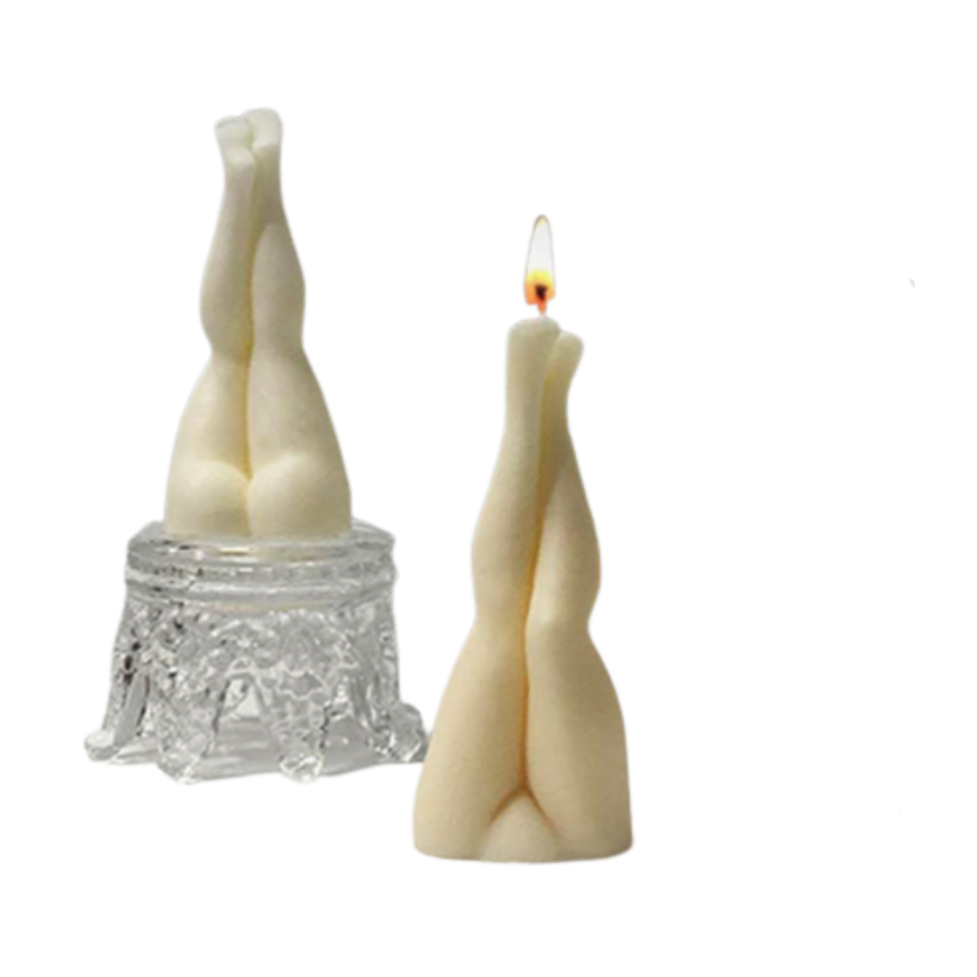 Human Inverted Leg Candle Silicone Mould